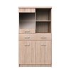 Βιτρίνα Δίφυλλη Top Mix 80x33x145cm Σονόμα TO-TOP2D1W1S80