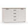 ΜΠΟΥΦΕΣ VERNE 147.9x37.2x91.8cm Λευκό-Φυσικό Δρυς TO-VERNEKOM2D4S