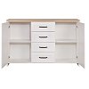 ΜΠΟΥΦΕΣ VERNE 147.9x37.2x91.8cm Λευκό-Φυσικό Δρυς TO-VERNEKOM2D4S