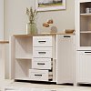 ΜΠΟΥΦΕΣ VERNE 147.9x37.2x91.8cm Λευκό-Φυσικό Δρυς TO-VERNEKOM2D4S