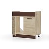 Alina Κάτω ντουλάπι Νεροχύτη 80x44,5x85cm Σονόμα-Μόκκα SO-AD80S