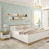 Κομοδίνο Jaden pakoworld golden oak-λευκό antique 49x41x47εκ 2τμχ 173-000024