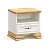 Κομοδίνο Jaden pakoworld golden oak-λευκό antique 49x41x47εκ 2τμχ 173-000024
