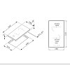 PYRAMIS PHC31210FMB Εστία Domino Κεραμική 30cm 174020010