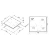 PYRAMIS PHC61410IFB Κεραμική Εστία 60cm Μαύρη 174020040