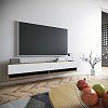 Έπιπλο τηλεόρασης επιτοίχιο Handra pakoworld λευκό-oak 180x31,5x29,5εκ 176-000002