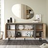 Μπουφές Augusta pakoworld oak-ανθρακί 160x40x78.5εκ 176-000036