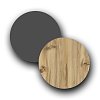 Μπουφές Augusta pakoworld oak-ανθρακί 160x40x78.5εκ 176-000036