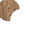 Έπιπλο τηλεόρασης επιτοίχιο Dello pakoworld λευκό-oak 180x31.6x29.6εκ 176-000059