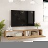 Έπιπλο τηλεόρασης επιτοίχιο Dello pakoworld sonoma 180x31.6x29.6εκ 176-000060
