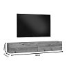 Έπιπλο τηλεόρασης επιτοίχιο Dello pakoworld sonoma 180x31.6x29.6εκ 176-000060
