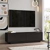 Έπιπλο τηλεόρασης Zoeva pakoworld wenge 140x.35x38.2εκ 176-000069
