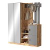Έπιπλο εισόδου Doorse pakoworld μελαμίνης ανθρακί-oak 147.5x35x180εκ 176-000129