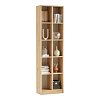 Βιβλιοθήκη Oteca 10θέσεων pakoworld oak 51.1x25.4x180εκ 176-000198