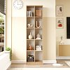 Βιβλιοθήκη Oteca 10θέσεων pakoworld oak 51.1x25.4x180εκ 176-000198