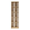 Βιβλιοθήκη Oteca 10θέσεων pakoworld oak 51.1x25.4x180εκ 176-000198