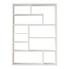 Βιβλιοθήκη Decora pakoworld σε λευκη απόχρωση 90x22x123.6εκ 176-000205