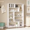 Βιβλιοθήκη Decora pakoworld σε λευκη απόχρωση 90x22x123.6εκ 176-000205