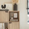 Βιβλιοθήκη Bookel pakoworld μελαμίνης σε sonoma απόχρωση 59.5x27.5x89εκ 184-000101
