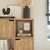 Βιβλιοθήκη Bookel pakoworld μελαμίνης σε oak απόχρωση 59.5x27.5x89εκ 184-000102