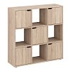 Βιβλιοθήκη Bookel pakoworld σε sonoma απόχρωση 88.5x27.5x89.3εκ 184-000112