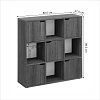 Βιβλιοθήκη Bookel pakoworld σε sonoma απόχρωση 88.5x27.5x89.3εκ 184-000112