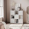 Βιβλιοθήκη Bookel pakoworld σε λευκή απόχρωση 88.5x27.5x89.3εκ 184-000113