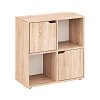 Βιβλιοθήκη Bookel pakoworld σε sonoma απόχρωση 59.6x27.5x60.4εκ 184-000114