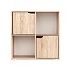 Βιβλιοθήκη Bookel pakoworld σε sonoma απόχρωση 59.6x27.5x60.4εκ 184-000114