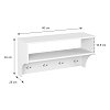 Κρεμάστρα Crosta pakoworld σε λευκή απόχρωση 80x28x40εκ 184-000126
