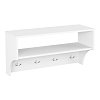 Κρεμάστρα Crosta pakoworld σε λευκή απόχρωση 80x28x40εκ 184-000126