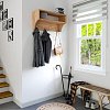 Κρεμάστρα Crosta pakoworld σε oak απόχρωση 80x28x40εκ 184-000127