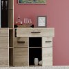 Μπουφές Solo 80x34x74cm Sonoma με Wenge και MDF Καμπυλωτό τελείωμα στις πόρτες TO-SOLOH2D1S