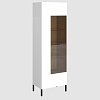 Βιτρίνα Santes Χρυσό Δρυς-Λευκό 64.2x42x197.5cm TO-SANT1WHIGHWH
