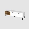 Έπιπλο Τηλεόρασης Santes Χρυσό Δρυς-Λευκό 155x42x45.7cm TO-SANTTV2KWH