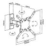 SUPERIOR MOTION EXTRA SLIM Βάση Τοίχου 13"-42" 188-0049