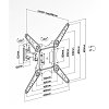 SUPERIOR MOTION EXTRA SLIM Βάση Τοίχου 23"-55" 188-0063