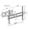 SUPERIOR FULL MOTION Επιτοίχια Βάση Τηλεόρασης 37"-80" 188-0068