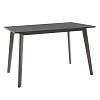 Tραπεζαρία Benson - Toto pakoworld σετ 5τμχ rustic grey - ύφασμα γκρι 120x75x75εκ 200-000187