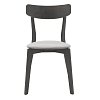 Tραπεζαρία Benson - Toto pakoworld σετ 5τμχ rustic grey - ύφασμα γκρι 120x75x75εκ 200-000187