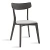 Tραπεζαρία Benson - Toto pakoworld σετ 5τμχ rustic grey - ύφασμα γκρι 120x75x75εκ 200-000187