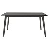 Tραπεζαρία Benson - Toto pakoworld σετ 7τμχ rustic grey - ύφασμα γκρι 150x90x75εκ 200-000193