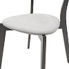 Tραπεζαρία Benson - Toto pakoworld σετ 7τμχ rustic grey - ύφασμα γκρι 150x90x75εκ 200-000193