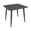 Τραπεζαρία Heven Vista pakoworld σετ 5τεμ μαύρο αλουμίνιο 80x80x72εκ 200-001598