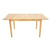 Τραπεζαρία Dallan Country pakoworld 5τεμ σε φυσική απόχρωση rubberwood 120-150x80x74εκ 200-001711