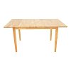 Τραπεζαρία Dallan Country pakoworld 7τεμ σε φυσική απόχρωση rubberwood 120-150x80x74εκ 200-001712