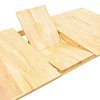 Τραπεζαρία Dallan Country pakoworld 7τεμ σε φυσική απόχρωση rubberwood 120-150x80x74εκ 200-001712