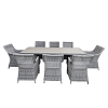 Τραπεζαρία Κήπου σετ 9τμχ wicker rattan Santa 5506G + 5505G 200-01-011