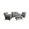 Σαλόνι Κήπου σετ 4τμχ wicker-rattan Sydney 200-02-014