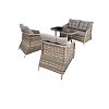 Σαλόνι Κήπου σετ 4τμχ wicker-rattan Hannah 200-02-018